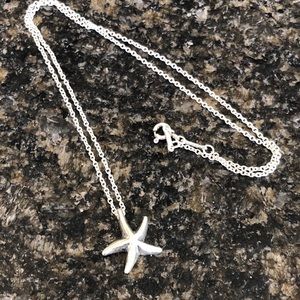 Tiffany & Co silver starfish necklace
